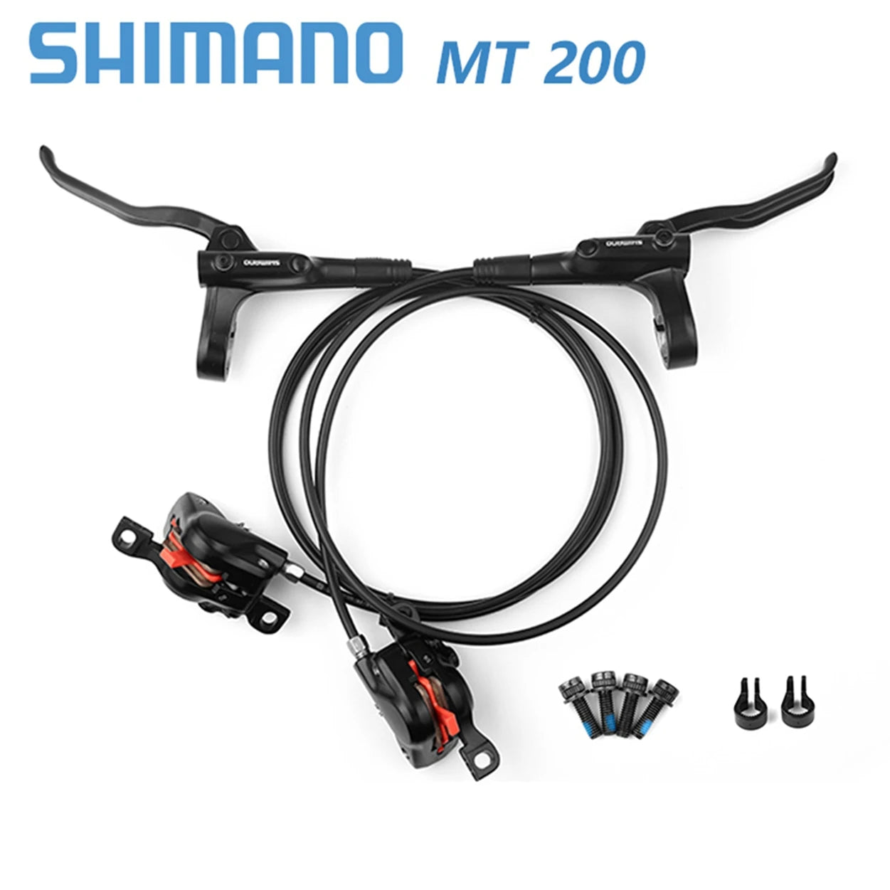 Shimano MT200 MTB Hydraulic Disc Brake Front Rear Mountain Bike Brakes 2 Piston Bicycle Hydraulic Brake Cycling Parts