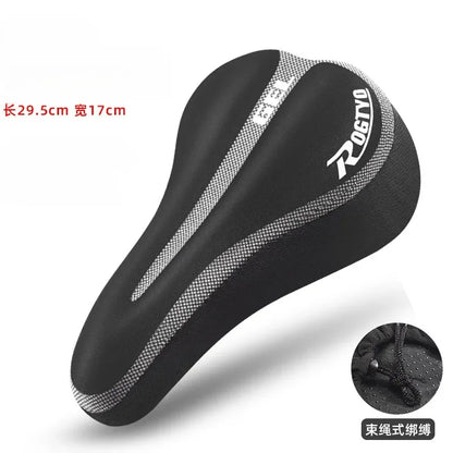 Silicone Bike Saddle Cover Soft Thickened Mountain Bike Bicycle Seat Cushion Cycling Gel Pad Cushion Cover Bicycle Accessories