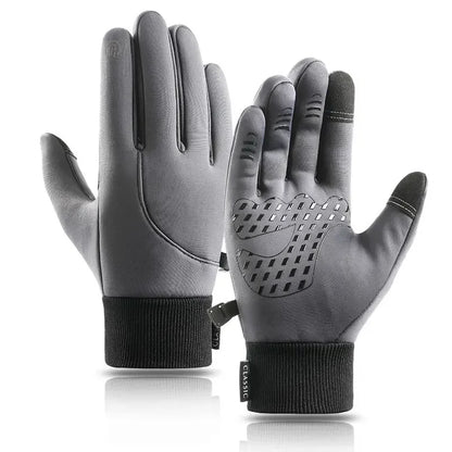 Waterproof Cycling Gloves Winter Touch Screen Bicycle Gloves Outdoor Scooter Windproof Riding Motorcycle Ski Warm Bike Gloves
