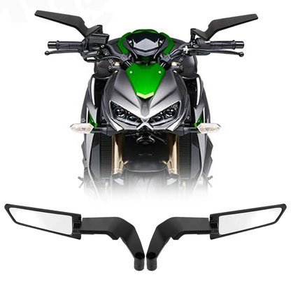Motorcycle Side View Mirror For Kawasaki Z1000 Z900 Z800 Z750 Z650 Z400 Z300 Z250 Z125 Rearview Mirrors Kits Rotate Adjustable