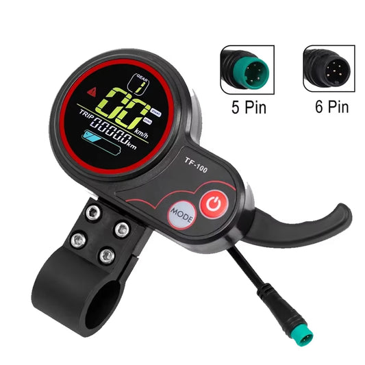 TF‑100 Instrument Display Panel With USB Charging 5/6 Pin Communication Speedometer For KUGOO M4 Electric Scooter Kickscooter