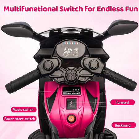 steering handlebar with horn and music control buttons