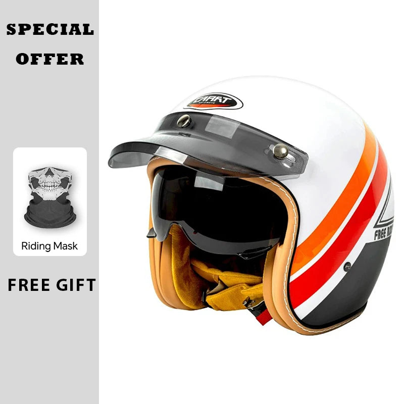 Jet Helmet Men Women Motorcycle Helmet DOT Approved Open Face Helmet TYPE F CHINA