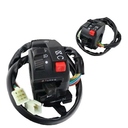 Motorcycle Electric Start Switch Horn Turn Signals Indicator Switch Far Near Light Button For ATV Etc