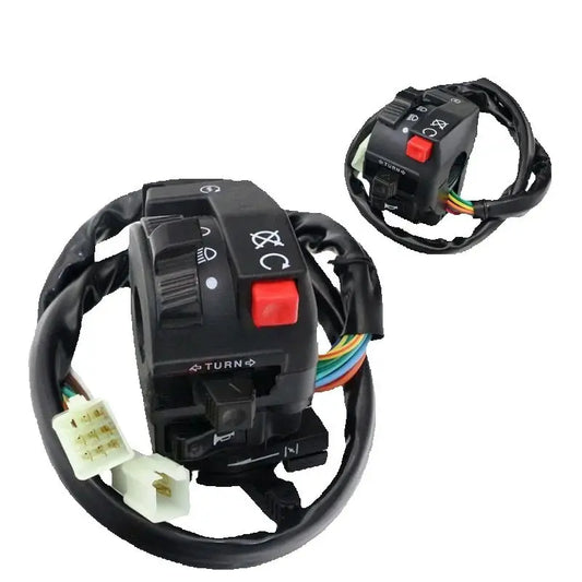 Motorcycle Electric Start Switch Horn Turn Signals Indicator Switch Far Near Light Button For ATV Etc