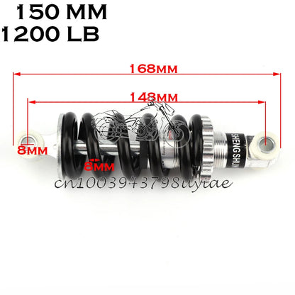 100MM 125MM 150MM 180MM 190MM 200MM Rear Suspension Shock for 47cc 49CC Super Minimoto ATV Quad electric scooter Pocket Bike