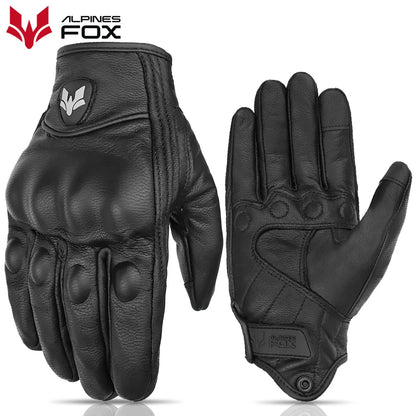 SUOMY Yellow New Motorcycle Racing Gloves Summer Perforated Leather Motocross Glove Men Women Motorcyclist Protected Gloves AFG-15 Black