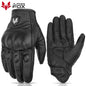 SUOMY Yellow New Motorcycle Racing Gloves Summer Perforated Leather Motocross Glove Men Women Motorcyclist Protected Gloves AFG-15 Black