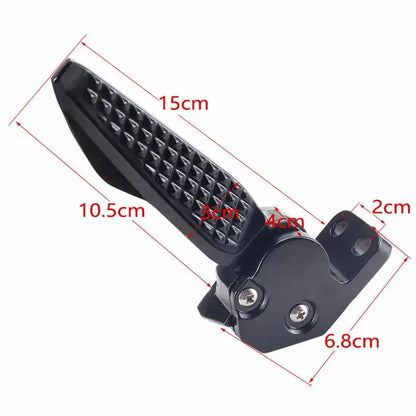 Motorcycle Bicycle Rear Passenger Foot Pedal Foot Rest Ped Foldable For Haojue USR 125 UFD VX USR UCR AFR 125 125cc