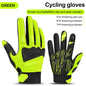 INBIKE Men's Cycling Gloves Touchscreen MTB Cycling Bicycle Riding Gloves for Men Bike Sports Gloevs Motorcycle MTB Accessories green