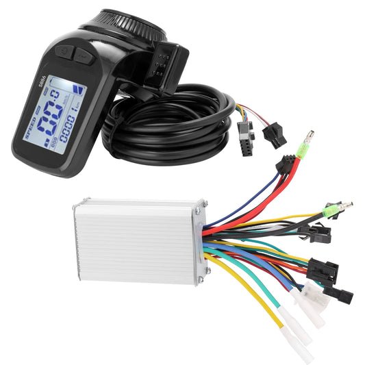 24V-48V 350W Motor Brushless Controller LCD Display Panel Thumb Throttle Electric Bicycles Scooter Brushless Controller Kit S886