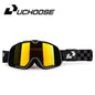 Retro Motorcycle Goggles Ski Glasses Sunglasses ATV Goggles Non-slip Belt AntiUV Cafe Racer Chopper Cycling Racing Free shipping 9