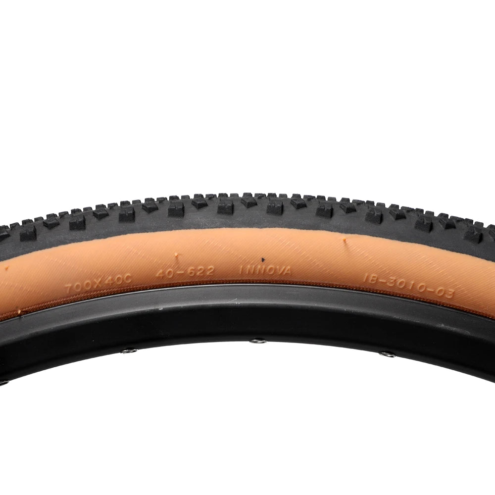 INNOVA PRO bicycle tire 700C road bike tires 700x40C 40-622 60TPI fit 29er mtb gravel bike yellow side wire bead ultralight 565g