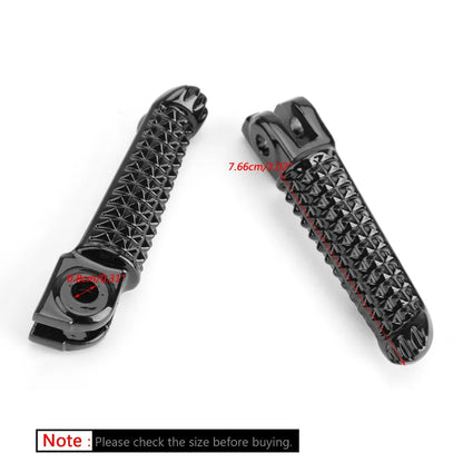 Areyourshop Motorcycle Front Foot Peg Footrest For Yamaha YZF R1 1998-2014 R6 1999-2014 R6S 2003-2008 2004 Aluminum Motor Pegs