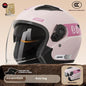 Electric Motorcycle Helmet Men'S Warm Winter Half Helmet Electric Scooter Man Women Four Season Pink China