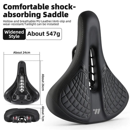 WEST BIKING Bicycle Saddle Comfortable Shockproof Bike Seats MTB Road Hollow Breathable Mountain Bike Saddle Cycling Cushion
