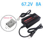 OHRIJA 67.2V 8A Charger Smart Aluminum Case Is Suitable For 16S 59.V LCD Dispay Li-ion Lipo Battery OLED Display Fast Charger Anderson 50A