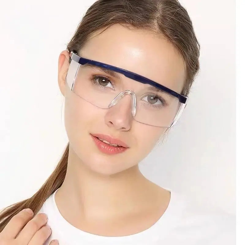 Work Safety Glasses Eye Protection Goggles Anti-Splash Windproof Dustproof Protective Glasses Optical Lens Frame Cycling Glasses