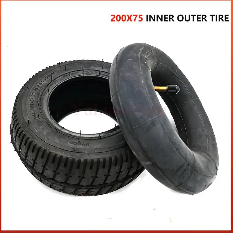 High Quality Electric Scooter Tire 200x75 Inner Tube Outer Tyre 8 Inch 200*75 Inflation Tyre inner outer tire China