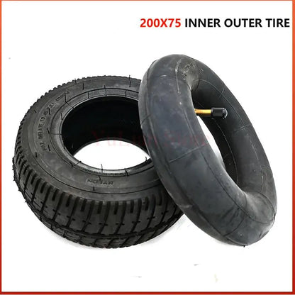 High Quality Electric Scooter Tire 200x75 Inner Tube Outer Tyre 8 Inch 200*75 Inflation Tyre inner outer tire China