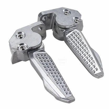 Motorcycle Bicycle Rear Passenger Foot Pedal Foot Rest Ped Foldable For Haojue USR 125 UFD VX USR UCR AFR 125 125cc