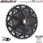 GOLDIX Black MTB Cassette 8/9/10/11/12 Speed 40/42/46/50T K7 Bicycle Freewheel Sprocket