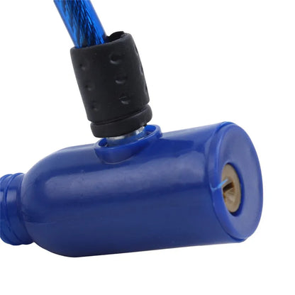 Bicycle Lock Exquisite Steel Cable Lock Outdoor Bike anti-theft Lock Mountain Bike Wire Lock Accessories Security With 2 Keys