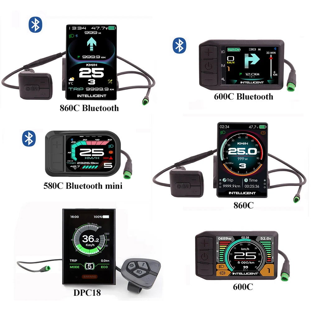 BAFANG CAN-protocol 860C 600C 530S DPC18 P860C,Triangle plug,electric bike display for mid M500 M620, motor kits, Bluetooth