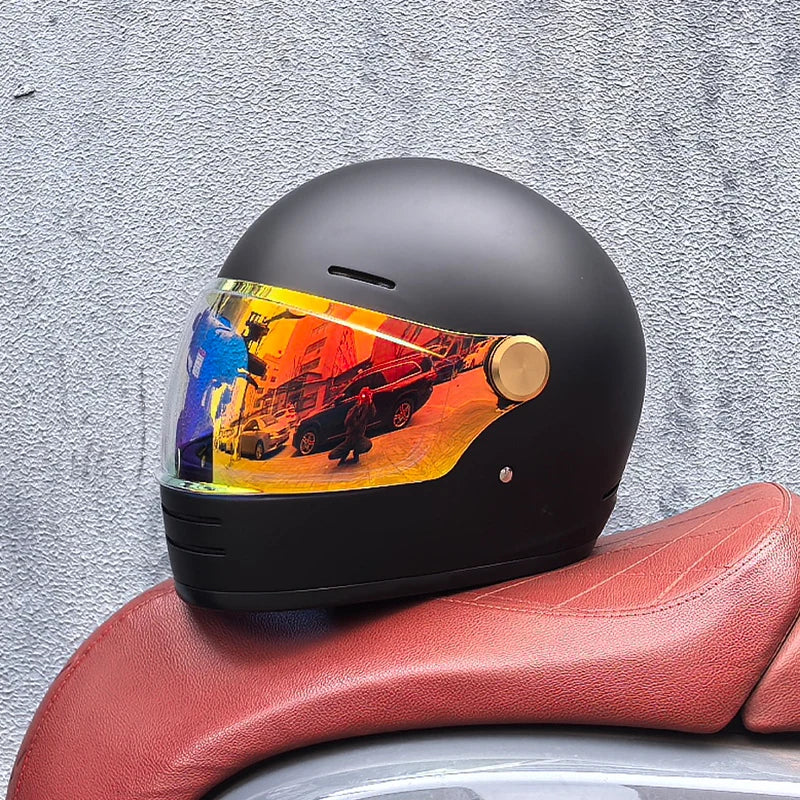 Full face motorcycle helmet - Classic design, suitable for both men and women, with safety protection certified by DOT 22 China