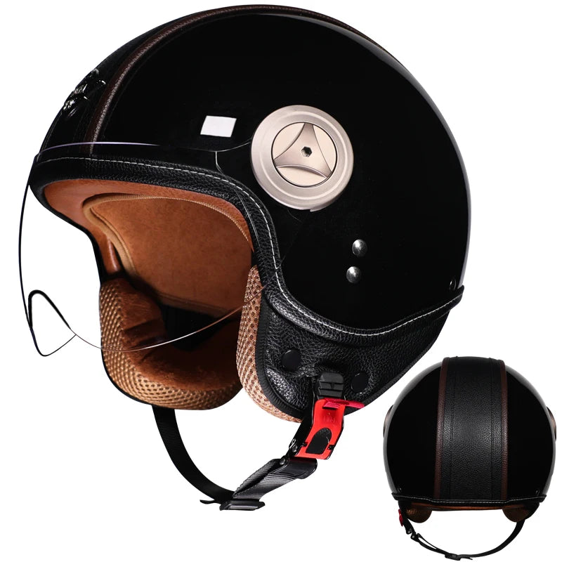 ORZ Retro Motorcycle Pedal 3/4 Half Helmet