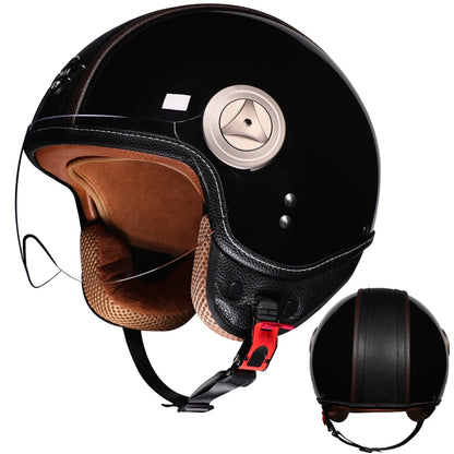 ORZ Retro Motorcycle Pedal 3/4 Half Helmet