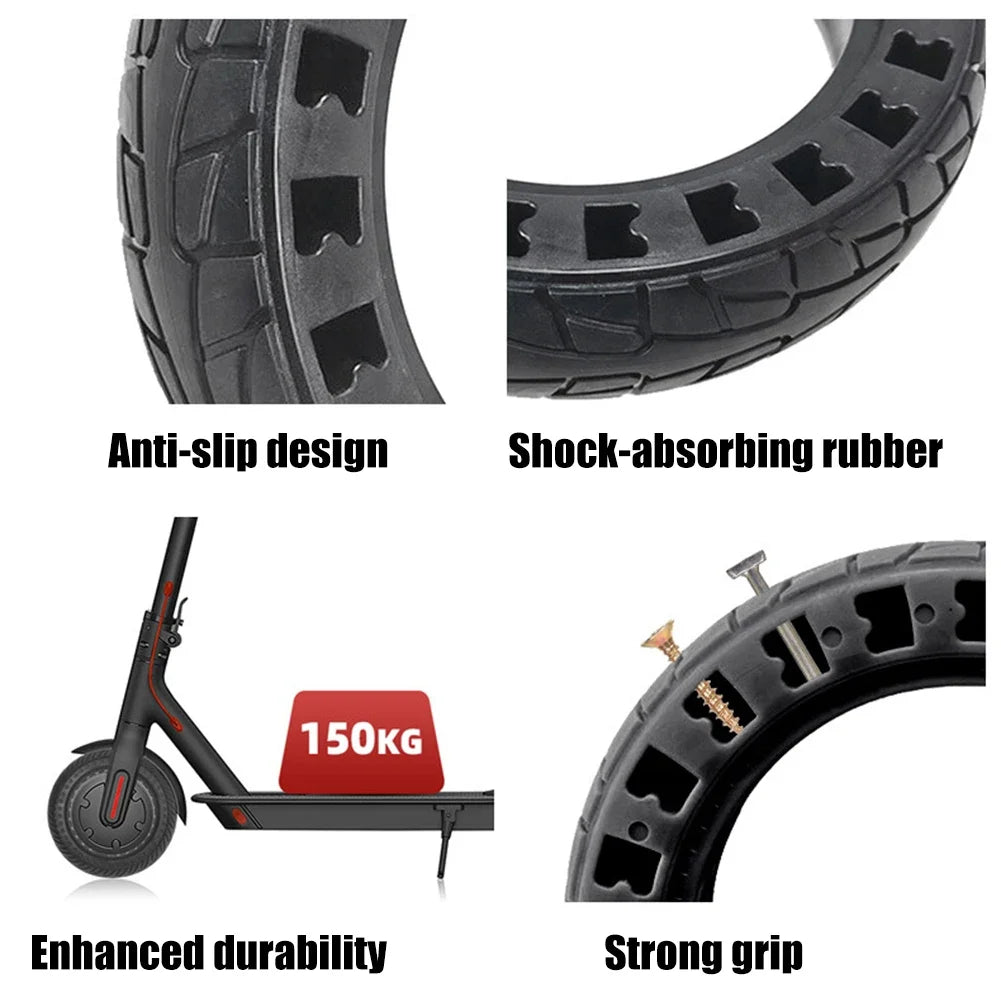 8.5x2 Inch Solid Rubber Tire 50/75-6.1 Scooter Tire For Xiaomi For M365 8.5 Inch 8 1/2x2 Solid Tyre Scooter Parts & Accessories