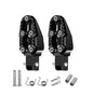 1 Pair Universal Aluminum Alloy Foot Pedals Angle Adjustable for Motorcycle Scooter ATV E-Bike Foot Rests Foot Pegs Black