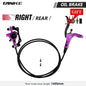 TANKE MTB Bike Hydraulic Disc Brake Set 160mm Rotors Oil Calliper Plate Front Rear Mountain Bicycle Purple-RR China