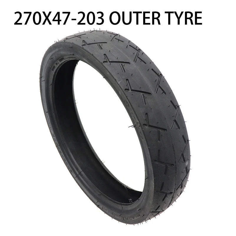 10 Inch 270x47-203 Inner Tube & Tire For Baby Carriage Trolley Replacement Tyre Wearproof Rubber Bike Tires Cycling Parts outer tireZZW China