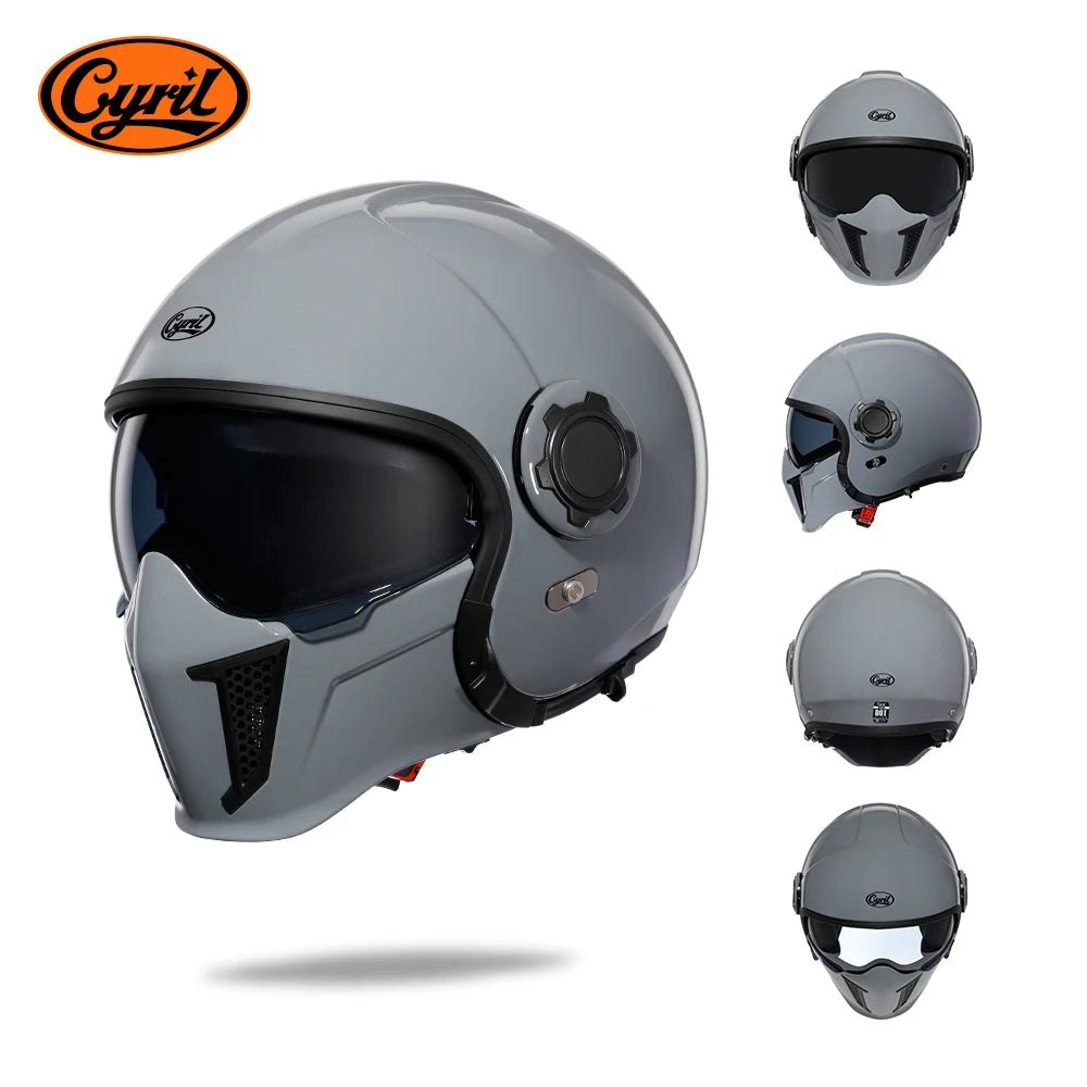 Modular Motorcycle Helmet Full Face Helmet Open Face Helmets Men helmet DOT ECE APPROVED CYRIL