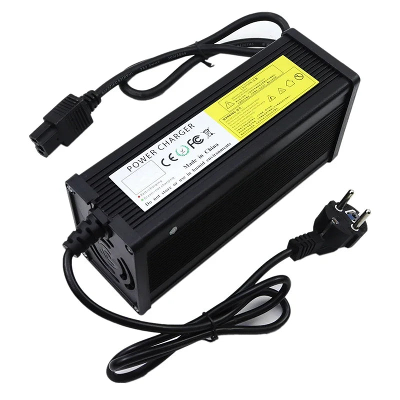 54.6V 67.2V 84V 10A Li-ion Battery Charger With Fan For13S 16S 20S 48V 60V 72V E-motorcycle Charger Fast charging Aluminum Shell