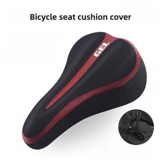 Silicone Bike Saddle Cover Soft Thickened Mountain Bike Bicycle Seat Cushion Cycling Gel Pad Cushion Cover Bicycle Accessories