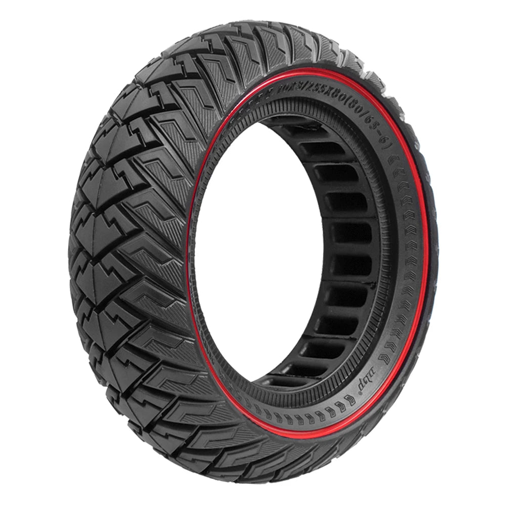 10 Inch 255x80(80/65-6) Off-Road Solid Tire 10x3.0 Tyre For Zero 10x For KUGOO M4 Kaabo Mantis 10 Tires Electric Scooter Parts red black China