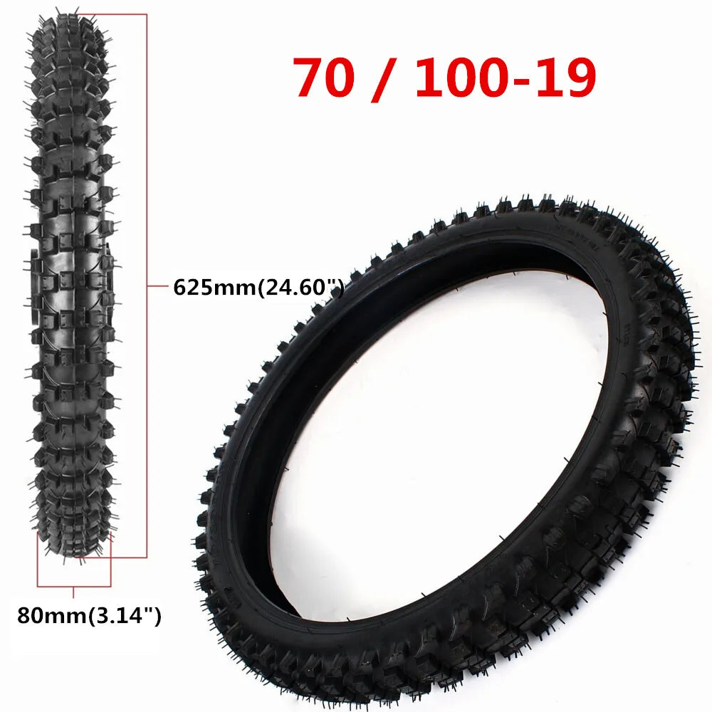 Heavy duty butyl rubber inner tube for 19 inch front motocross wheel