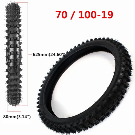Heavy duty butyl rubber inner tube for 19 inch front motocross wheel