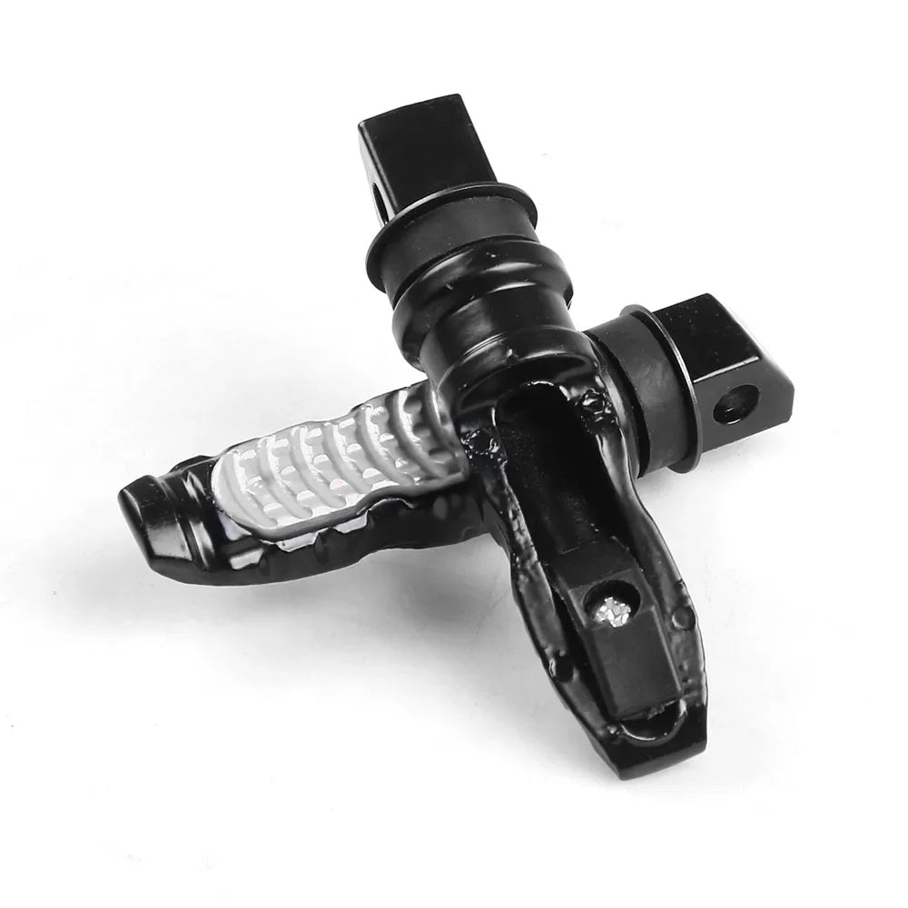 8MM Hole Aluminum Motorcycle Rear Passenger Foot Pegs Pedals Footrest Scooter Foot-Peg Motorbike Pedal Modification 2pcs /set