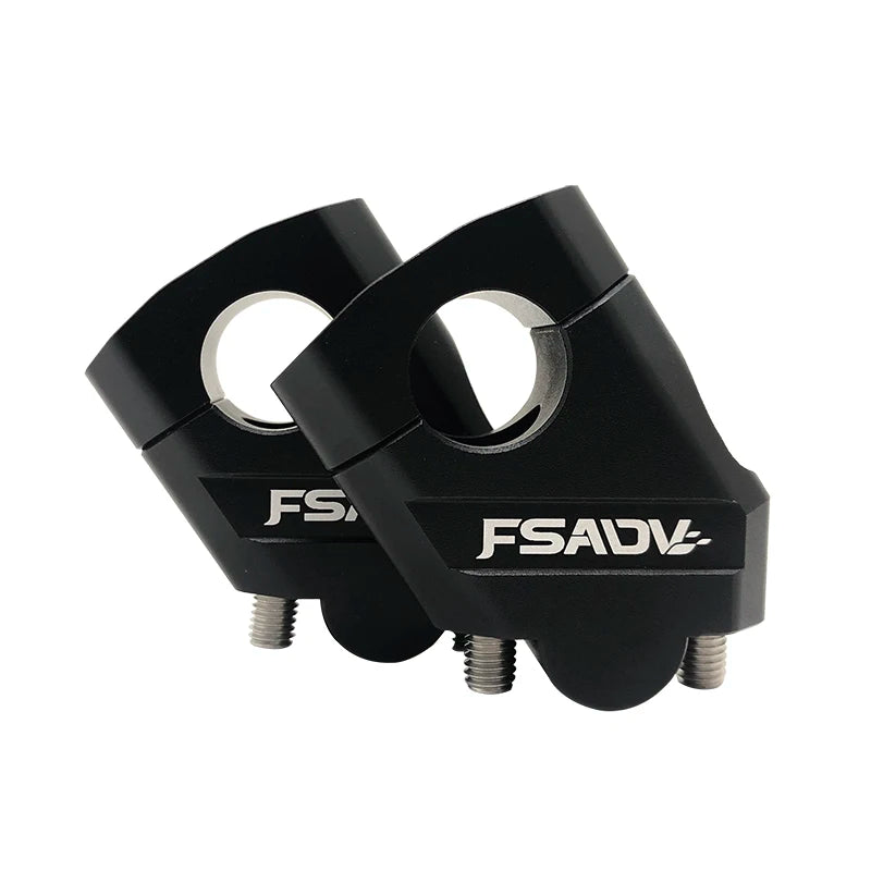1 Pair Motorcycle Universal Handlebar Riser Bar Mount Handle Clamp Universal 28mm 1 1/8" 22mm 7/8" For Honda BMW YAMAHA Suzuki 28mm Black