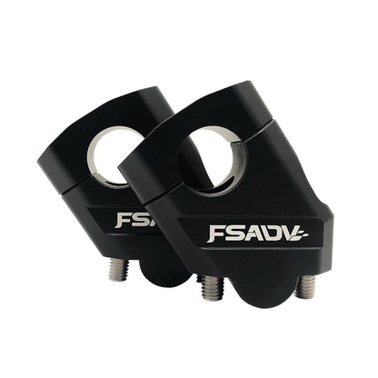 1 Pair Motorcycle Universal Handlebar Riser Bar Mount Handle Clamp Universal 28mm 1 1/8" 22mm 7/8" For Honda BMW YAMAHA Suzuki 28mm Black