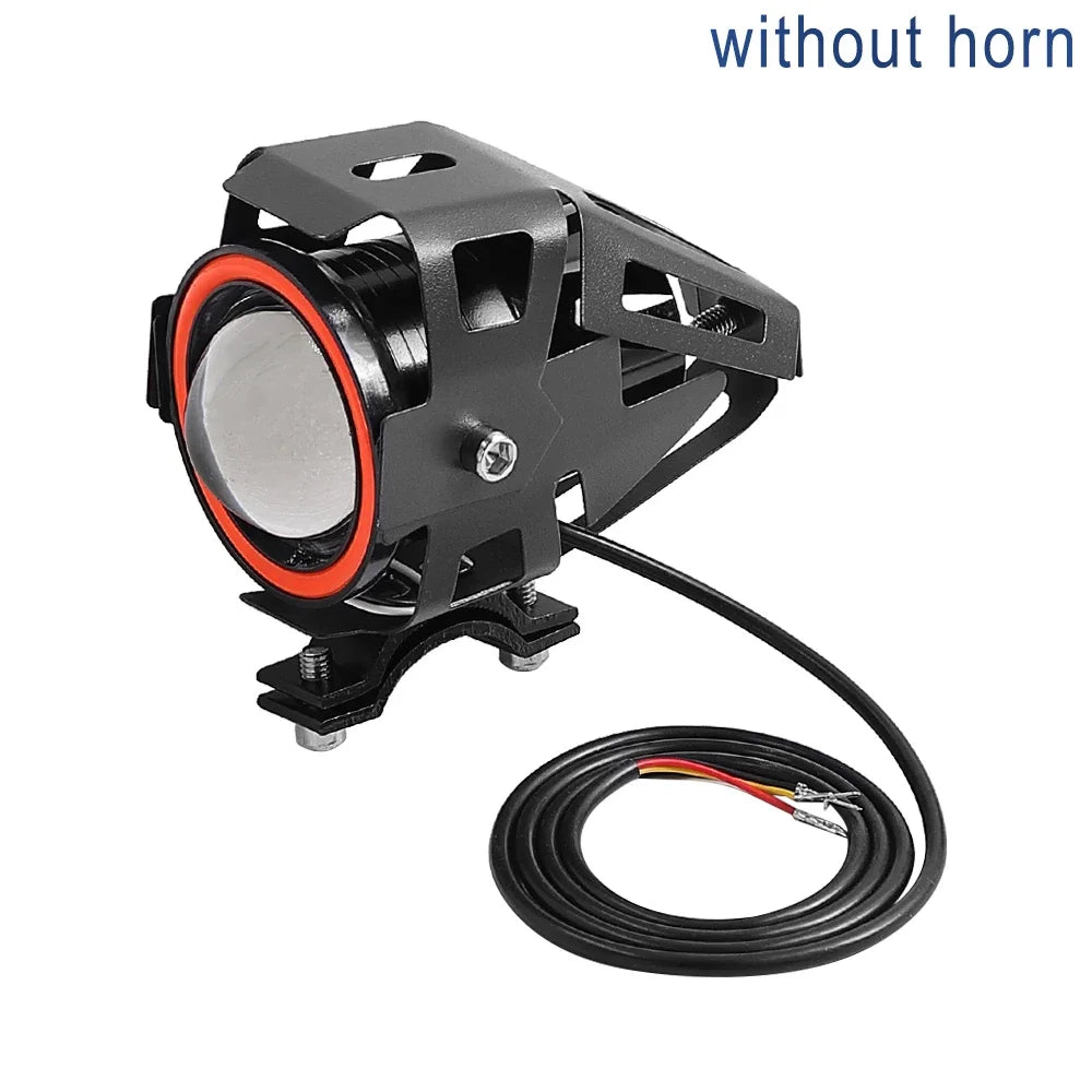 For Kukirin LED Spotlight Laser Highlight Flashing Angel Demon Eyes For Citycoco Kugoo Electric Scooter Headlight horn Parts