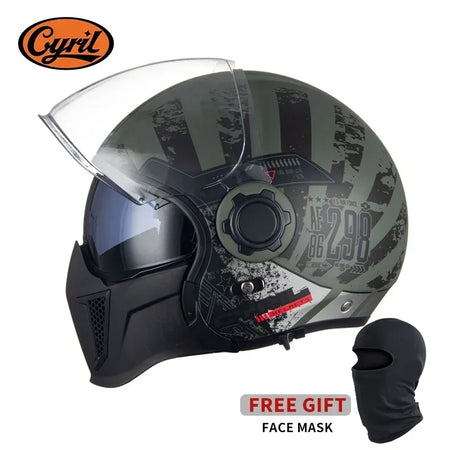 Modular Motorcycle Helmet Full Face Open Face Retro Helmets DOT ECE APPROVED 17