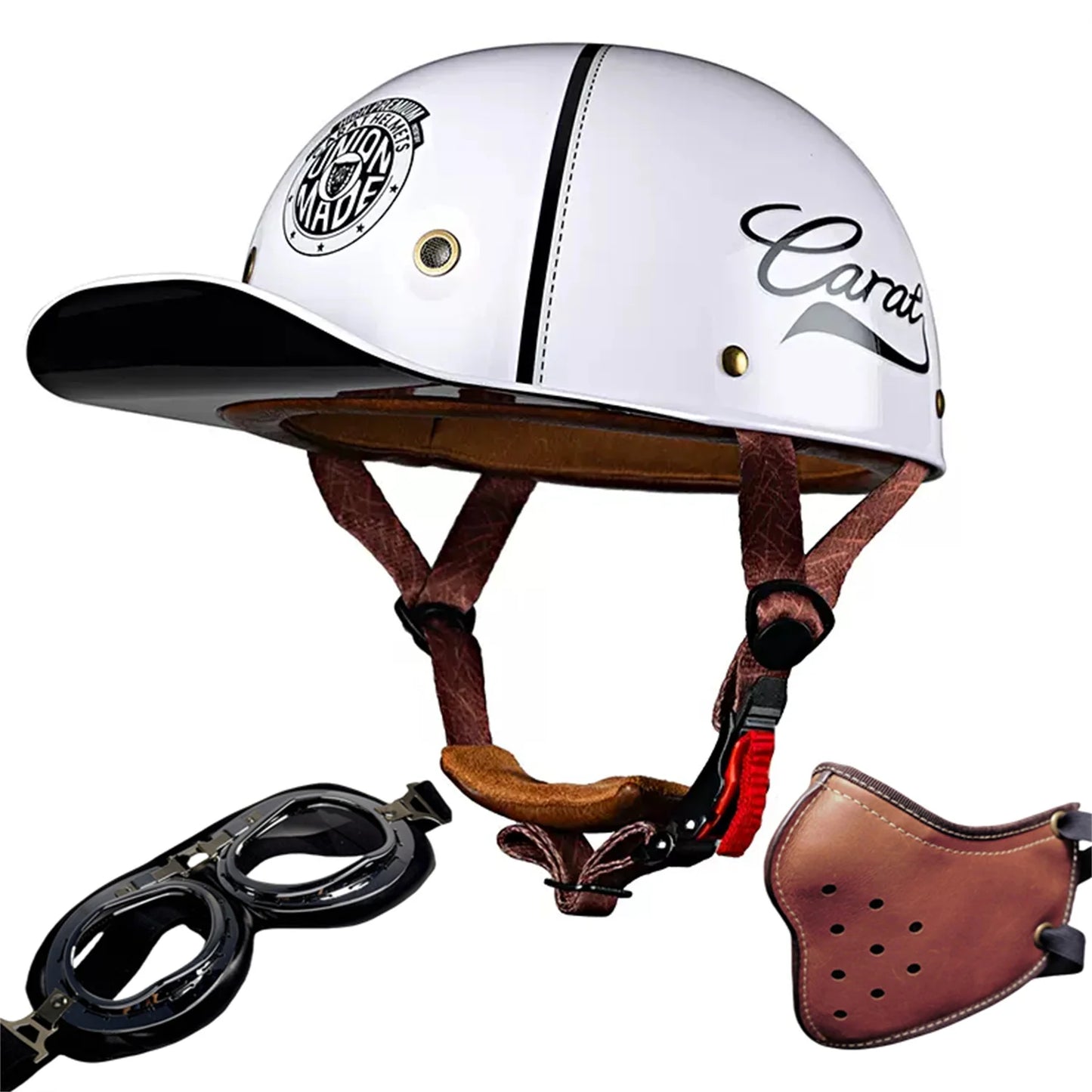 motorcycle retro helmets ladybug helmets electric car baseball caps half helmets Carat China