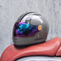 Full face motorcycle helmet - Classic design, suitable for both men and women, with safety protection certified by DOT 12 China