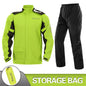 Motorcycle Raincoat Suit Rainstorm Prevention Jacket Pants Camping Hiking Fishing Raincoat Moto Raincoat Motorcyclist Rider Rain 0901 Green
