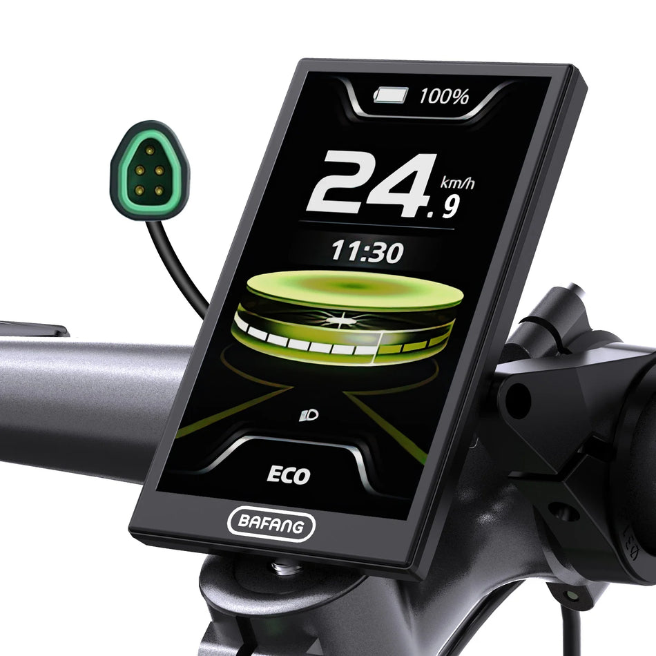 BAFANG DPC010 4 inch TFT full color smart ebike display screen front view